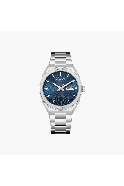 Omax Silver Stainless Steel Men's Watch