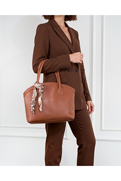 HONEY BAG Rui̇ Scarf Double Handle Shopper Women's Hand and Shoulder Bag (the Scarf May Vary in Appearance.)