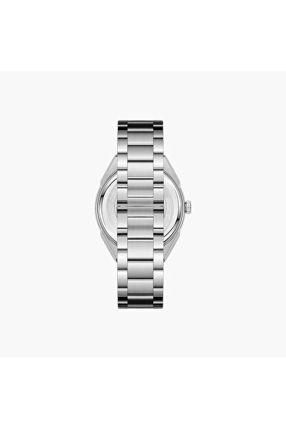 Omax Silver Metal Men's Analog Watch