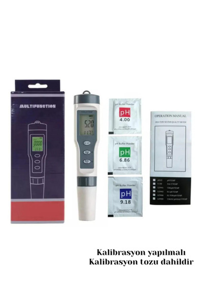 Hubstein Tds 3 In 1 Ph Tds Sıcaklık Ölçer Led’li Sıcaklık Göstergeli Su Test ...