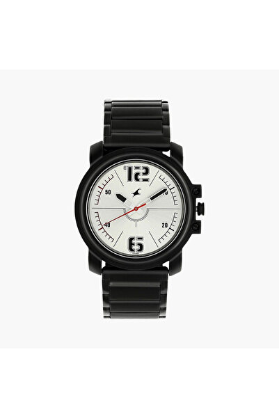 FASTRACK Men's 42 MM Black Analog Stainless Steel Watch | 3039NM01