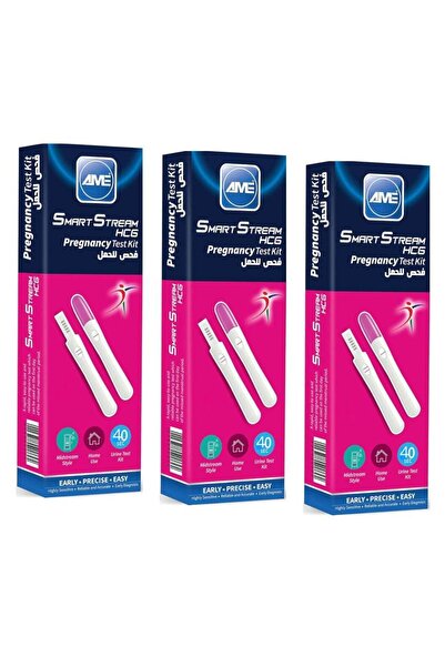 AME Smart Stream Pregnancy Test Pen - Results within 40 seconds - 3-pack