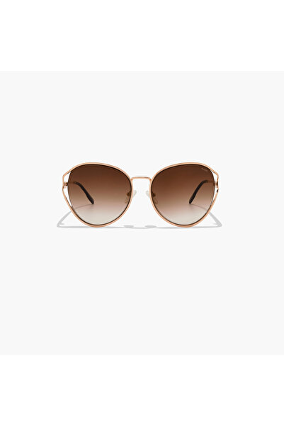 BlackOut Queen B 56MM Brown Oval Sunglasses - BLA-000320-2304