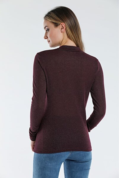 WE AND ME Women's Silvery Basic Knitwear Body Thin Fabric