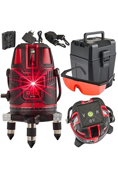 Red Technic Nivela laser 360°, distanta de lucru 40 m,