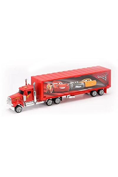 Toysea Disney Pixar Cars Die-Cast Transporter Truck (30 cm) with 2 Mini Racing Cars Set