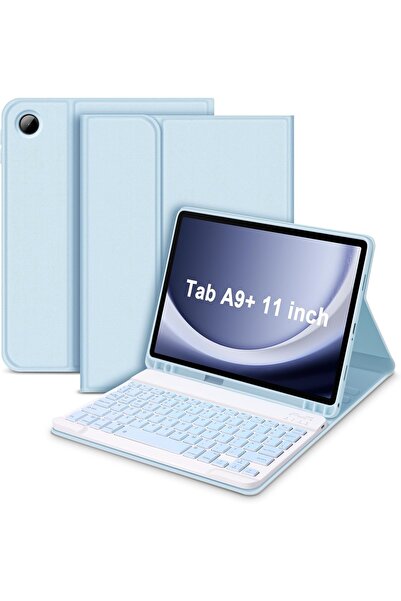 Goldie Case Samsung Galaxy Tab A9 Plus 11 Inç Uyumlu Bluetooth'lu Kalem Koyma...