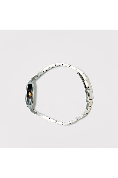 Omax Women's Silver & Gold Stainless Steel Strap Analog Wristwatch - 00CFD024N002