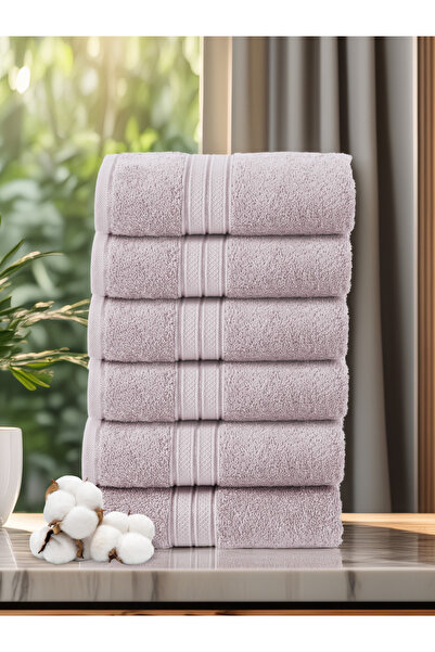 Donetella 6 - Pcs Premium Hand Towels (40x70cm) 600 GSM 100% Combed Cotton