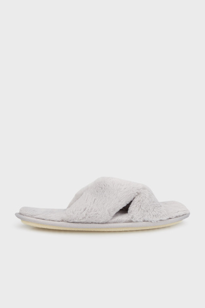 Lela М'які та м'які тапочки з перехресним плюшем, упаковка з 2 штуками ТАПОЧКИ 6722001S2