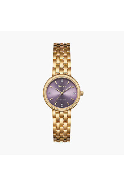 Omax Women's 28MM Gold Analog Metal Strap Watch | UT-DS006GR1I