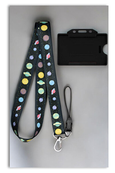 chic crazze حامل هاتف Galaxy Universe بتصميم فضائي لبطاقات الهاتف والمفاتيح ا...