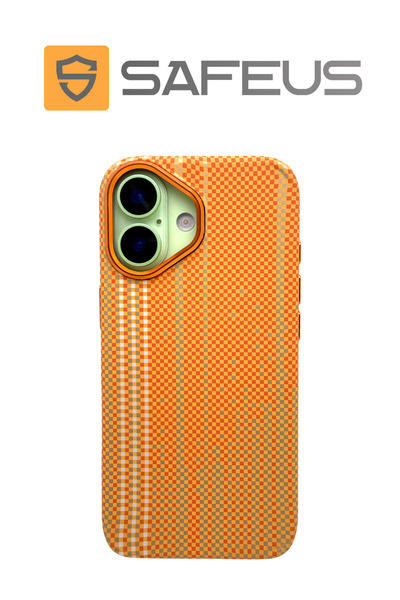 SAFEUS iPhone 17 Carbon Fiber Magsafe Compatible Hard Shockproof Premium Case