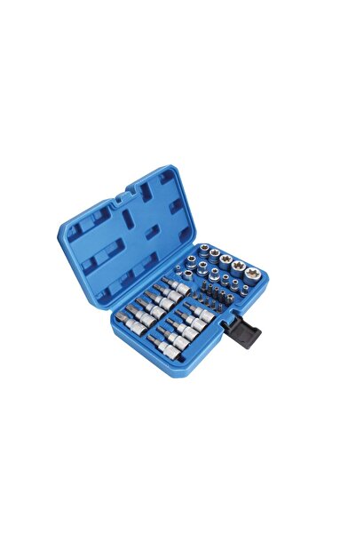 SATRA Trusa chei tubulare, biti, torx, E, 3/8, 34 piese,