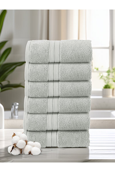 Donetella 6 - Pcs Premium Hand Towels (40x70cm) 600 GSM 100% Combed Cotton