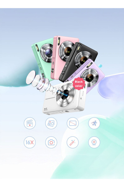 Generic Digital Camera FHD 1080P – 44MP, 16x Zoom, 2.4" LCD, Rechargeable