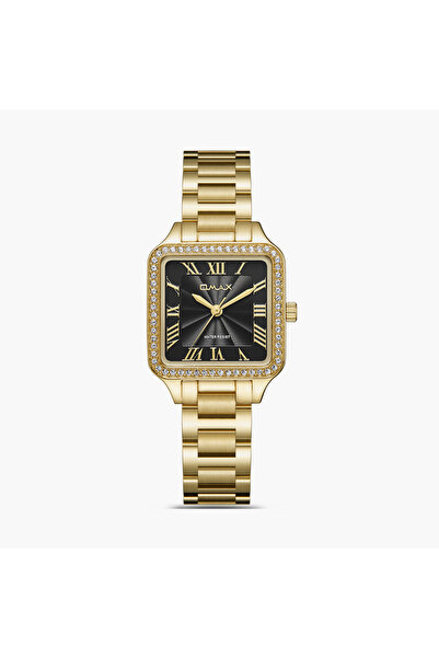 Omax Women's 28MM Gold Analog Metal Strap Watch | SQ-BS002G21R