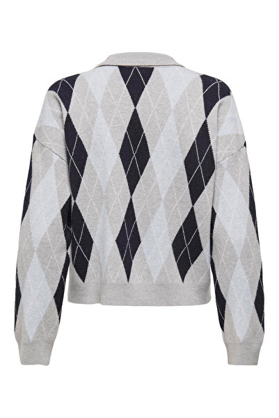 ONLY Onlibi Regular Fit Buttoned Polo Neck Sweater Sweater 15360541