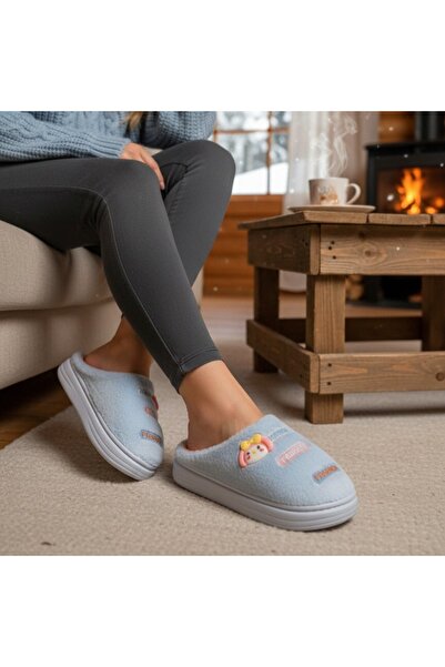 OEM Papuci de casă pufoși, călduroși și relaxanți, papuci stilați, veseli și unici, pentru damă, L715