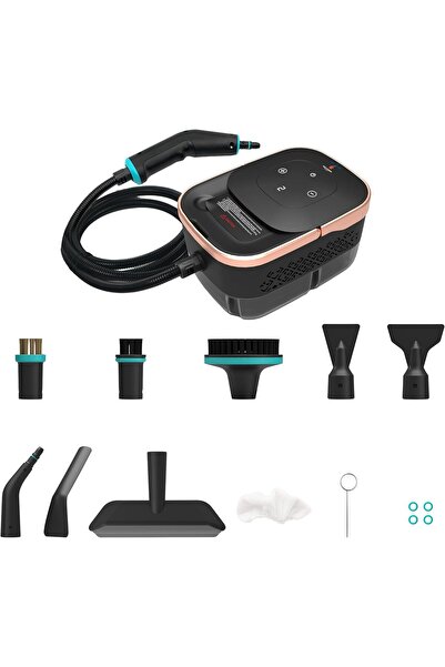 Novitson Compact Steam Cleaner NSC-4831B - Handheld High Pressure Steamer, Black