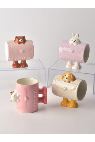 Tohana 3D Bear Figured Ceramic Mug 438 ml