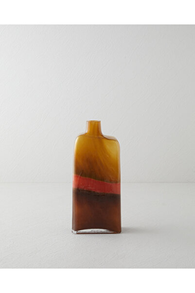 English Home Adra Glass Vase 30 cm Amber