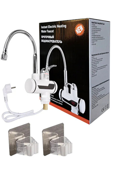 FOTOFUN Instant Faucet with Display + 2 Umbrella/Mop/Broom Holders