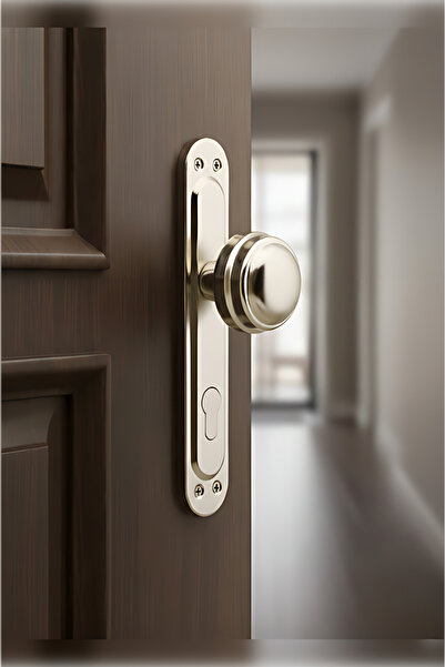 MH MiniHediye Kumru Mirrored Niken Door Knob Knob Handle Metal Knob - Door Handle - 2 Years