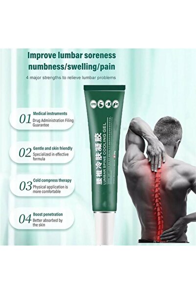 Lumbaco Cooling gel for lumbar spine and bruises