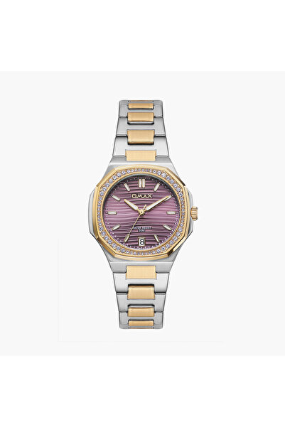 Omax Women's 42MM Dual Tone Analog Metal Strap Watch | 00BFD006A00C