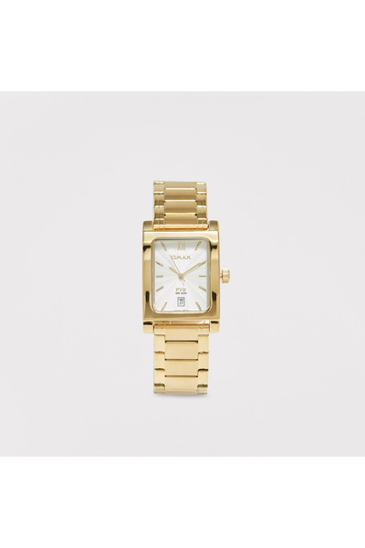 Omax Men's Gold Stainless Steel Strap Analog Wristwatch - 00CFD025Q008