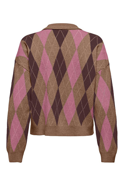 ONLY Onlibi Regular Fit Buttoned Polo Neck Sweater Sweater 15360541