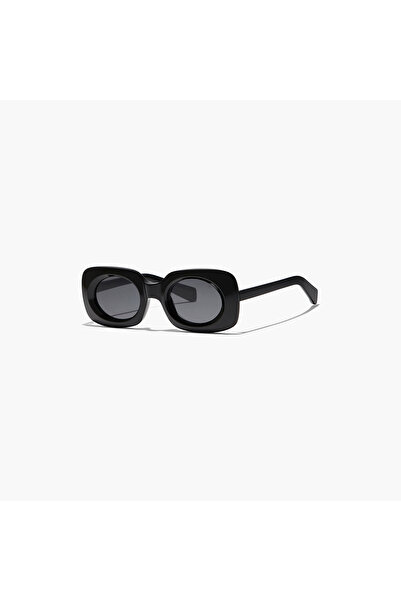BlackOut Women Black Lens 49 mm Rectangle Sunglasses | BLA-000271-0101