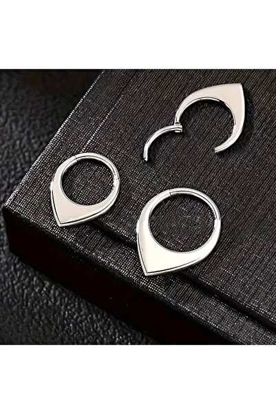 Bylin Cerrahi Çelik Gold Daith , Septum, Helix Kilitli Halka Piercing-1 Adet