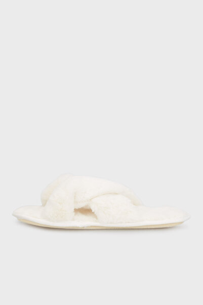 Lela Papuci cu textura moale din pluș încrucișat, pachet de 2 papuci 6722001S2