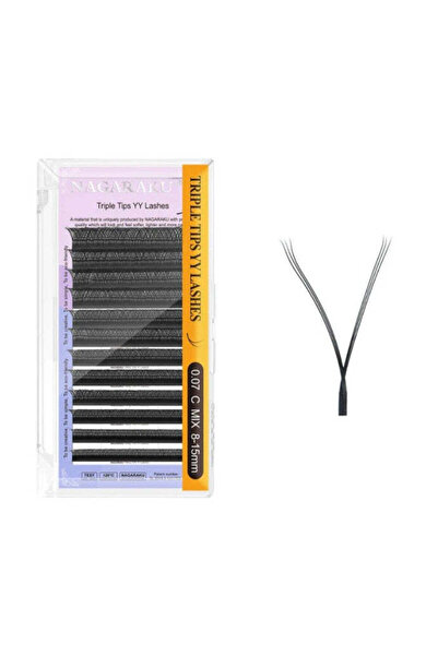 NAGARAKU Triple Tips 2 D YY Eyelash Extensions D007-MIX