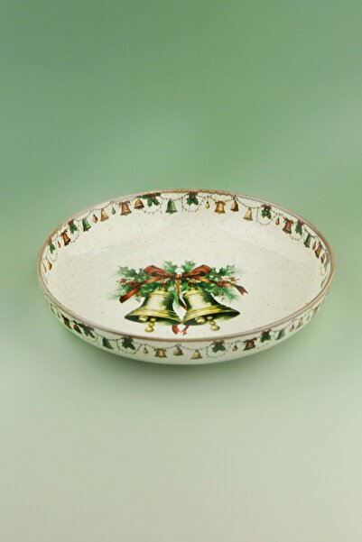 Bursa Porselen Dekor Christmas bell porselen salata kasesi