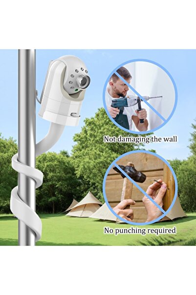 Generic Mikouz Baby Monitor Stand - No-drill Flexible Mount for Crib & Furniture, Universal 1/4" Thread