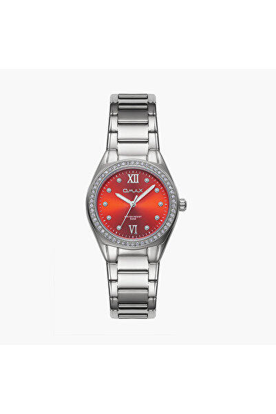 Omax Women's 36MM Silver Analog Metal Strap Watch | 00JAS016I006