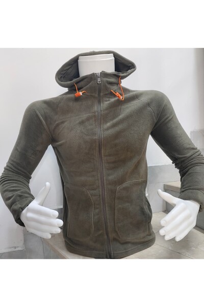 FBI Zipped Hooded Khaki Fleece