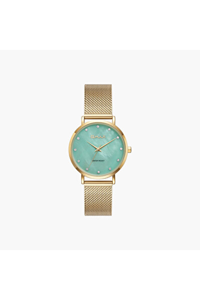 Omax Gold Mesh Women's Watch