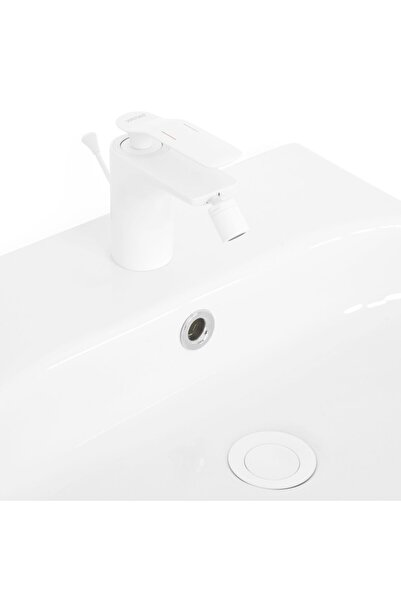 Maison Mex Bidet mixer, MOONI, L.13 H.12 cm, white