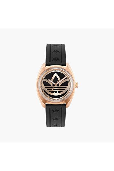 adidas 39 MM Black Analog Silicone Watch | AOFH23013