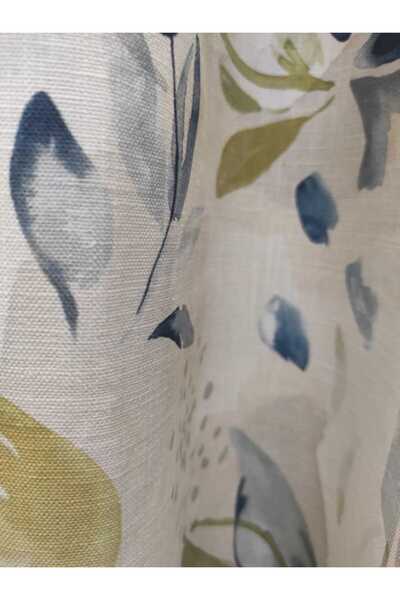 Evcimenhome Rustic Curtain (Lined) Linen Fabric. Eyelet Metal Ring 170Cmx2225Cm