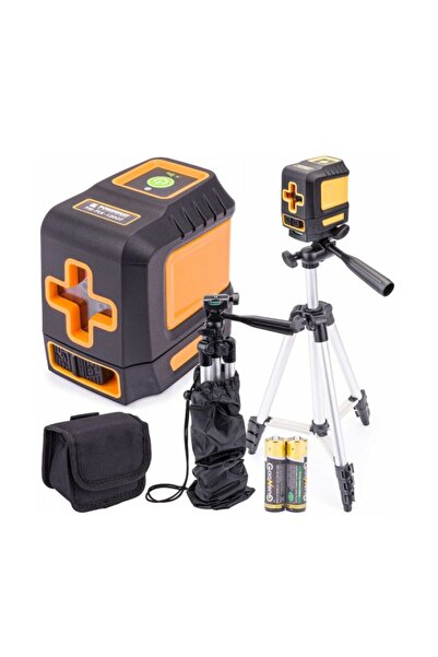 Powermat Nivela laser incrucisat verde, 120 Gt 30 metri, trepied geanta,