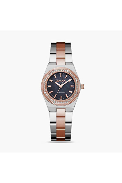 Omax Women's 28MM Gold Analog Metal Strap Watch | SQ-BS008C2SI