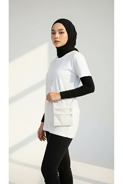 snmbutik حقيبة كروس يومية للرجال/النساء – موديل بسحاب (للحج والعمرة)