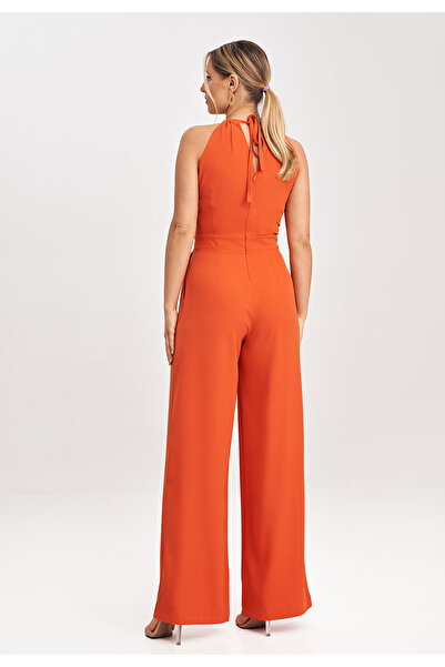 Figl Elegant orange bridal jumpsuit for women M1023, size S/M