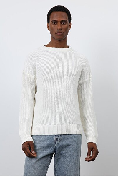 Antioch Ecru Knitted Sweater Men's Sweater