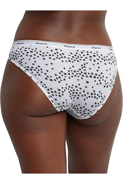 HANES Women's Originals Bikini Panties, Breathable Stretch Cotton, Assorted, 6-pack